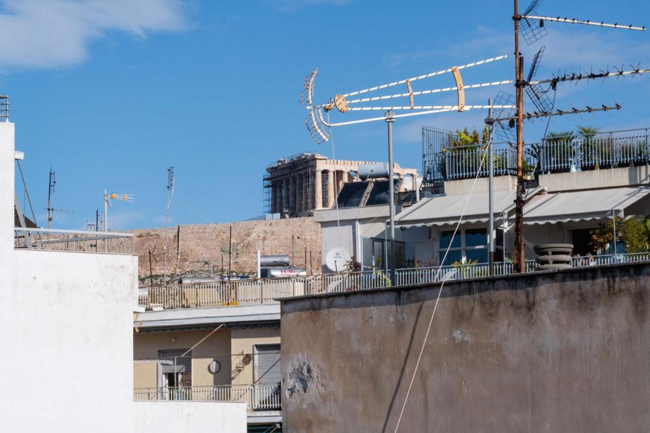 Acropolis View Vintage Style Apartment In Koukaki Athens Luaran gambar